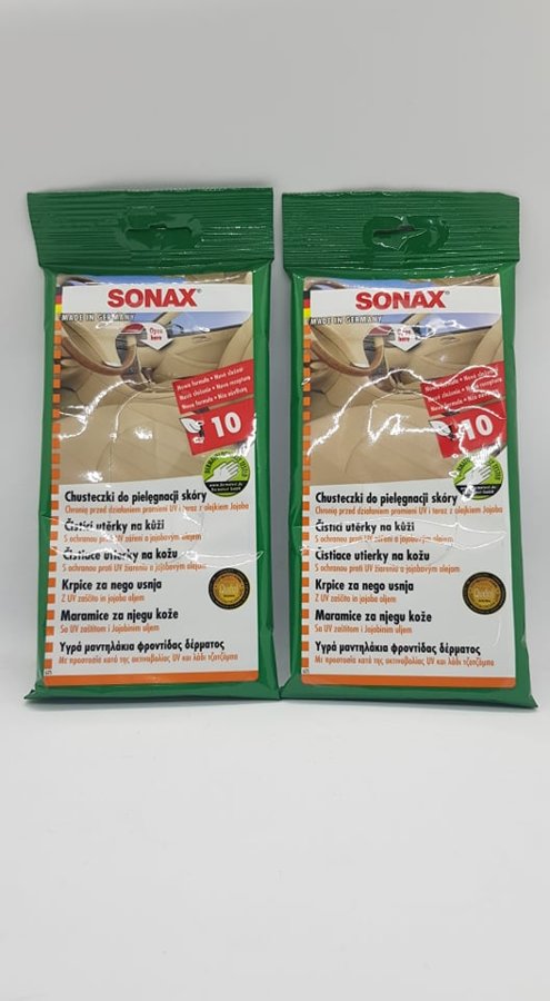 Drėgnos servetėlės odiniams paviršiams SONAX